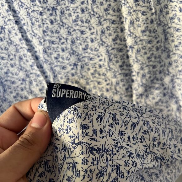 Superdry Shoreditch Button Down Short Sleeve Shirt Size L - Picture 10 of 11